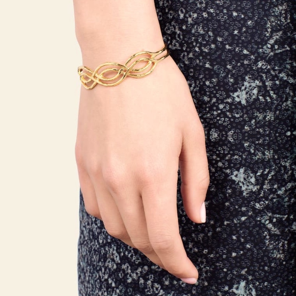 Gorjana Mesa Wave Cuff Bracelet - Gold - Picture 5 of 10